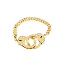 Bee Charming Gold Handcuff Bracelet