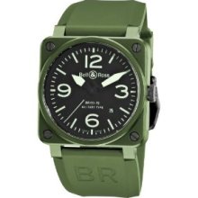 Bell and Ross Military Khaki Ceramic Mens Watch BR0392-CERAM-MIL