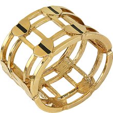 Betsey Johnson Female Multi Heart Bangle Bracelet - Gold