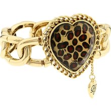 Betsey Johnson Leopard Heart Stretch Link Bracelet Bracelet : One Size
