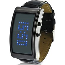 Blue Romance - LED Watch for Ladies with Scrolling Text