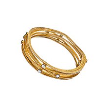 Bodai Jewels Layered Gold CZ Bangle