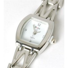Boxx Ladies Elegant Silver Tone Bracelet Strap Watch