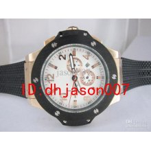 Brand Men Watch Big Bang Automatic Dive Mens Sports Gold Case White