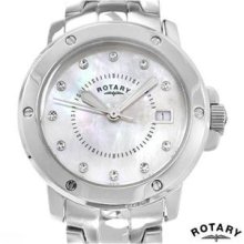 Brand New ROTARY Made In Switzerland Stainless Steel Watch - silver