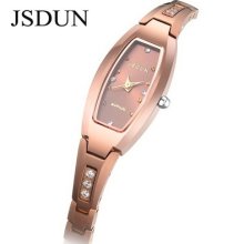 Brand Watches Tungsten Women's Exquisite Quartz Wristwatch 4 Color Available