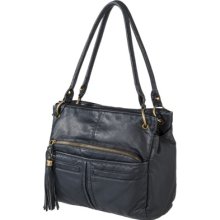 BUENO Denim Washed Shoulder Bag