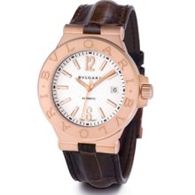 Bulgari Diagono Automatic 40mm Pink Gold Mens Watch Dgp40c6gld