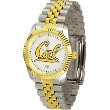 Cal Berkeley Golden Bears Men's Two Tone Gold Dress Watch