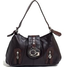 Calantha Snakeskin Embossed Faux Leather Handbag