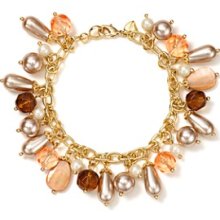 Carolee Beaded Charm Bracelet