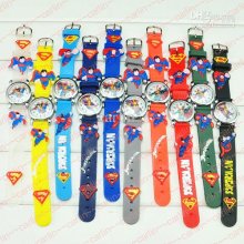 Cartoon Children Watches Kids Wrist Watches No.29 Superman Silicone