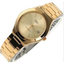 Casio A Men's Steel W/ Calendar Gold Tone Watch Model Mtp1170n-9a