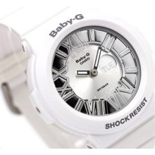 Casio Baby-g, Analog-digital, Neon Illuminator, Bga160 Bga-160-7b1, White