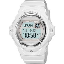 Casio Baby-g Bg169r-7a Whale White After Glow Digital Dial Sport Watch