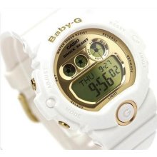 Casio Baby-g Digital, Mirror Face, 5-year Battery, Bg6901 Bg-6901-7dr, White