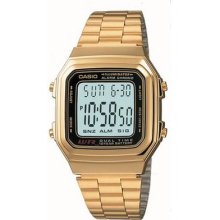 Casio Dual Time Illuminator Gold Watch A178wga-1a A178