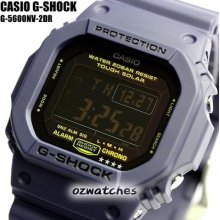 Casio G-shock Classic G-5600nv-2 G-5600nv-2dr Navy Blue Solar Toughness