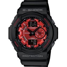 Casio G-shock Ga150mf-1a Black And Red Anti-magnetic X-large 3d Black Red Op