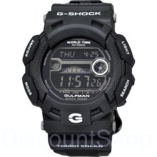 Casio, G-shock Gulfman, Solar, All Black, Limited Model, Gr9110bw Gr-9110bw-1