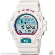 Casio G-shock Men's White Teal G-lide Digital Sports Watch Glx6900-7