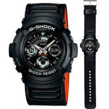 Casio G-shock Watch Aw-591ms-1|cloth Band Designs| New| Aw591ms