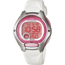Casio Illuminator Ladies/kids Resin Band Digital Watch Lw200 Lw-200-7a