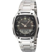 Casio Mens Aw81d-1av Ana-digi 10-year Battery Watch Wristwatch Fast Shippin