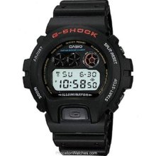 Casio Mens G-Shock Illuminator Black 200 Meters Alarm DW6900-1