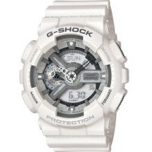 Casio Men's Ga110c-7a G-shock Large White Analog-digital Multi-function Sport