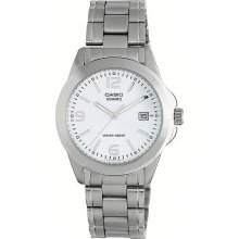 Casio Men's Silver Dial Watch Stainless Steel Bracelet ANALOG MTP1215A-7ACR