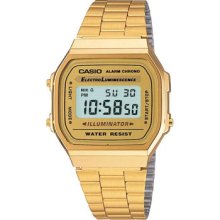 Casio Vintage Look Retro A168wg-9ef Gold Digital Illuminator Watch (a168wg-9wdf)