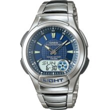 Casio Watch Digital 10 Year Battery Aq-180wd-2a Blue