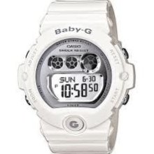 Casio White Alarm Stopwatch Digital Watch Baby-g Bg-6900-7er Ladies Gift