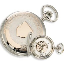 Charles Hubert 2-tone Rose Gold-plated 17Jewel Brass Pocket Watch ...