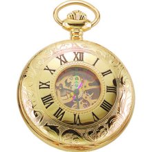 Charles-Hubert- Paris Brass Gold-Plated Mechanical Double Cover