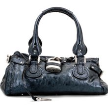 Chloe Bags Handbags & Accessories Paddington Midnight Blue Leather Sat