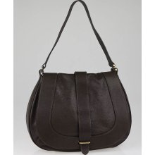 Chloe Brown Calfskin Leather Georgia Hobo Bag