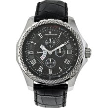 Christian Van Sant Men's Stainless Steel Retrograde Gmt Watch