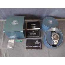 Citizen At0900-54g Men's Eco Drive Watch Gentlemen's Fashion Chronograph