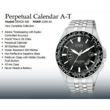 Citizen Eco-drive Perpetual Calender A-t D7 Cb0020-50e Radio Controlled