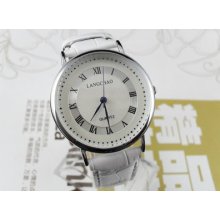 Classic Casual White Men's Dial Quartz Wrist Watches Hour Clock Bracelet