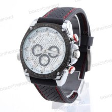 Classic Six Hands Date Leather Band Men Women Mechanical Wrist Watch 2colors