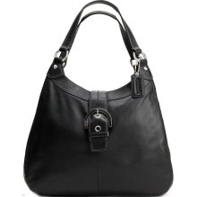 Coach Black Handbag Soho Leather Large Hobo F17092 (C277)