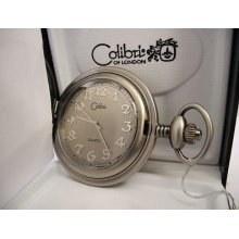 Colibri Price Special Dark Silvertone/gunmetal Dark Face Pocket Watch