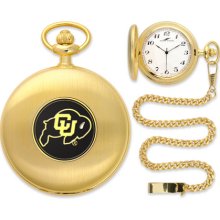 Colorado Buffaloes Gold Pocket Watch