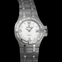 CONCORD SARATOGA DATE WATCH - SS STEEL & DIAMONDS, 0310469