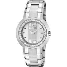 Concord Watches Women's La Scala White Diamond Stainless Steel Stainl