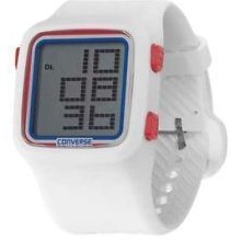 Converse Unisex White Digital Rubber Strap VR002-115 Watch