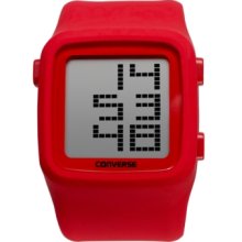 Converse Watch, Unisex Digital Scoreboard Red Silicone Strap 43mm VR00